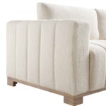 3-Seater Sofa in Soft Beige with Solid Wooden Base - Image 10