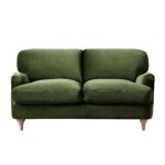 Luxurious 2-Seater Green Velvet Sofa - Image 5