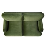 Luxurious 2-Seater Green Velvet Sofa - Image 10