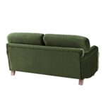 Luxurious 2-Seater Green Velvet Sofa - Image 3