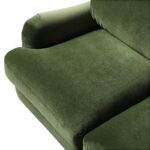 Luxurious 2-Seater Green Velvet Sofa - Image 8