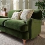 Luxurious 2-Seater Green Velvet Sofa - Image 7
