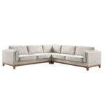 Grande Corner Sofa in Oatmeal Woven Fabric - Image 8