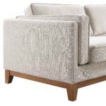 Grande Corner Sofa in Oatmeal Woven Fabric - Image 12