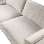 Grande Corner Sofa in Oatmeal Woven Fabric - Image 3