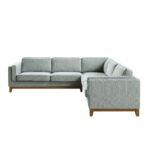 Corner Sofa in Soft Sage Woven Fabric - Image 10