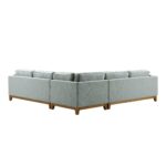 Corner Sofa in Soft Sage Woven Fabric - Image 9
