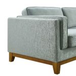 Corner Sofa in Soft Sage Woven Fabric - Image 7