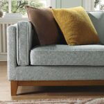 Corner Sofa in Soft Sage Woven Fabric - Image 12