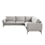 Corner Sofa in Premium Grey Marl Fabric - Image 12