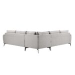 Corner Sofa in Premium Grey Marl Fabric - Image 10
