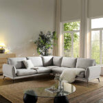 Corner Sofa in Premium Grey Marl Fabric - Image 2