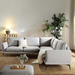 Corner Sofa in Premium Grey Marl Fabric - Image 4