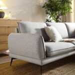 Corner Sofa in Premium Grey Marl Fabric - Image 5