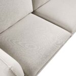 OatLuxe Grande Corner Sofa in Soft Oatmeal Fabric - Image 10