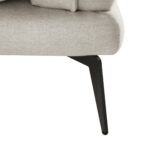 OatLuxe Grande Corner Sofa in Soft Oatmeal Fabric - Image 11