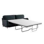 Velvet 3-Seater Convertible Sofa Bed for Spacious Modern Indian Homes - Image 9