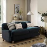 Velvet 3-Seater Convertible Sofa Bed for Spacious Modern Indian Homes