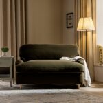 Grey Velvet 3-Seater Chesterfield Sofa Bed for Elegant Indian Living Rooms - Image 9