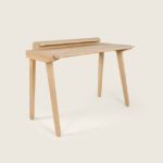 Natural White Oak Finished Wooden Study Desk for Home Office & Students - Image 4