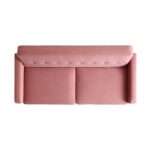 PlushVelvet 3-Seater Sofa in Blush Pink - Image 8