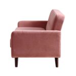 PlushVelvet 3-Seater Sofa in Blush Pink - Image 6