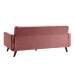 PlushVelvet 3-Seater Sofa in Blush Pink - Image 7