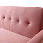 PlushVelvet 3-Seater Sofa in Blush Pink - Image 3