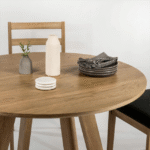 Solid Wood Circular Dining Table - Image 3