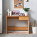 Colour Computer Desk with Drawer – Modern Home Office Study Table - Image 2