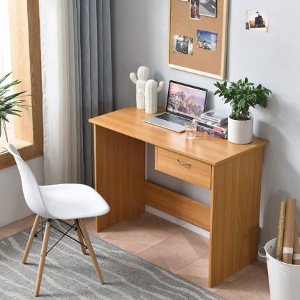 Colour Computer Desk with Drawer – Modern Home Office Study Table