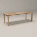 Solid Wood Dining Table for Indian Homes – Premium Natural Finish - Image 2