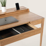 Heritage White Oak Solid Wood Study & Work Desk - Image 5