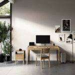 Heritage White Oak Solid Wood Study & Work Desk