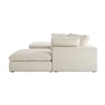 Modular U-Shape Sofa, 6-Piece Set in Beige Linen Blend - Image 5