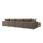 VelvetEase 4-Piece Modular Chaise Sofa Set - Image 2