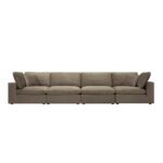 VelvetForm 4-Piece Modular Sofa Set