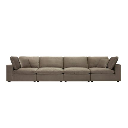 VelvetForm 4-Piece Modular Sofa Set