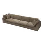 VelvetForm 4-Piece Modular Sofa Set - Image 5