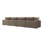 VelvetForm 4-Piece Modular Sofa Set - Image 8