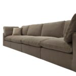 VelvetForm 4-Piece Modular Sofa Set - Image 7