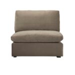 Velvet Modular Armless Sofa Seat – Luxury Add-On Seating for Modern Living Rooms - Image 4