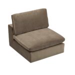 Velvet Modular Armless Sofa Seat – Luxury Add-On Seating for Modern Living Rooms - Image 8