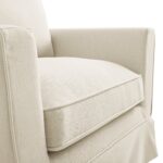 Armchair in Oatmeal Blend for Living Room and Bedroom Seating - Image 9