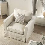 Armchair in Oatmeal Blend for Living Room and Bedroom Seating - Image 2