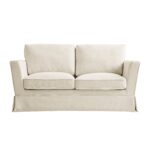 2-Seater Sofa in Oatmeal Linen Blend – Compact, Stylish & Comfortable - Image 11