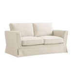 2-Seater Sofa in Oatmeal Linen Blend – Compact, Stylish & Comfortable - Image 3