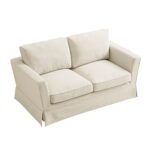 2-Seater Sofa in Oatmeal Linen Blend – Compact, Stylish & Comfortable - Image 9