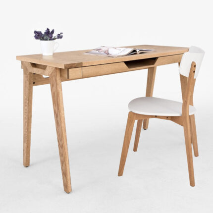 Wooden White Oak Desk for Home Office & Study