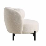 Soft Fabric Armchair with Decorative Ball Cushion for Home & Lounge Comfort - Image 8